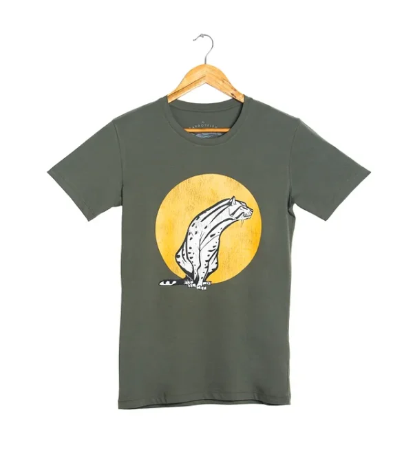 Fishing Cat Tee - Green - Image 2